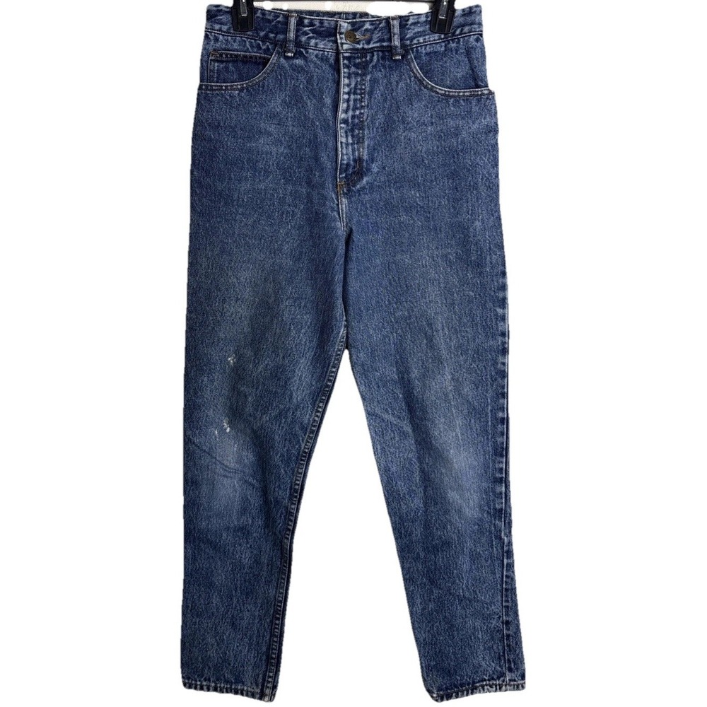 Vtg‎ 90s Georges Marciano Guess Mom Jeans Womens 31 28x30 Distressed Blue USA